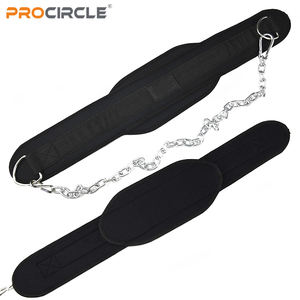 Özel baskı ağırlık kaldırma daldırma naylon dalış kemeri Dips ve çekme Ups için çelik zincir ile - Product Image 2