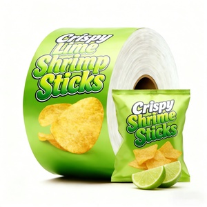 Bolsa de Plástico Impresa Personalizada para Papas Fritas, Rollo de Película Plástica para Envasado de Alimentos, Bolsa para Envasado de Snacks y Papas Fritas - Product Image 5