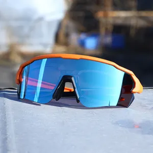 Оптовая продажа, модные солнцезащитные очки с поляризованными линзами в полуоправе или полной оправе, спортивные солнцезащитные очки для велоспорта