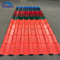Tejas de Estilo Isleño Impermeables, Resistentes al Viento y al Calor, Tejas de Resina Sintética UPVC para Edificios, Escuelas, Hoteles y Villas