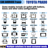 Werkslieferung Auto-DVD-Player-Rahmen für TOYOTA PRADO Auto-Audio-Armaturenbrett-Rahmen-Set Auto-Video-Autorahmen Android-Autoradio-Rahmen