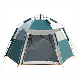 Einfach Aufzubauendes Zelt Outdoor Tragbares Faltbares Automatisches Regenfestes Sechseckiges Verdicktes Campingzelt - Product Image 1