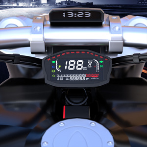 Motorcycle Tachometer Motorbike Digital Speedometer LCD Odometer Indicator Motocross <strong>Water</strong> <strong>Temperature</strong> ATV Meter ABS Fuel <strong>Gauge</strong> - Product Image 4