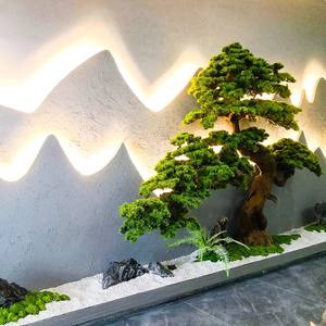 人工迎宾松罗汉松酒店景观室内外园林绿化装饰落地窗 - Product Image 4