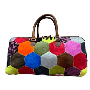 Bolso de Mano Unisex Vintage de Cuero Vacuno Genuino Multicolor B S International 76-120L+ con Cierre de Gran Capacidad, Resistente para Viajes - Product Image 3
