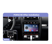 Lecteur DVD de voiture Android 13 7 pouces 8 cœurs pour Porsche Cayenne 2004-2012 avec WIFI intégré Radio GPS 4+64 Go