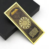 Set Kartu Peringatan Uang Kertas Berlapis Emas 24k Saint Seiya Zodiac Knights