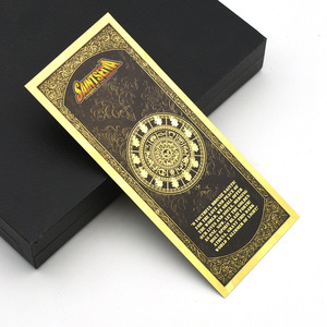 Ensemble de cartes commémoratives Saint Seiya Zodiac Knights avec billet de banque en feuille <span class=keywords><strong>d</strong></span>'<span class=keywords><strong>or</strong></span> 24 carats - Product Image 3