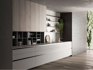 Tủ bếp hiện đại với tủ sơn mài bao gồm vòi & phụ kiện cho đồ nội thất gia đình - Product Image 2