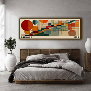 Affiche murale sur toile Bauhaus 1923, impression artistique moderne classique, peinture <span class=keywords><strong>panoramique</strong></span> horizontale sur le thème de l'espace, décoration de la maison - Product Image 4