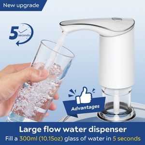 Pompe à eau électrique portable silencieuse de 5 gallons, débit élevé, longue autonomie, automatique pour une utilisation en extérieur, hôtel, distributeur d'eau froide en plastique - Product Image 2