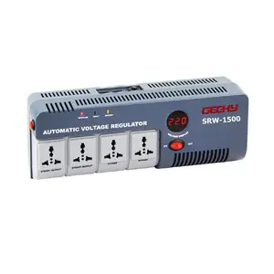 1500VA portabel socket relay kontrol AC power automatic voltage regulator/stabilizer dengan Eropa/Universal socket