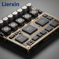 Caméra de sécurité IP intelligente multicouche 4K AI Lierxin LEX-CAM-4K8L, carte de contrôle principale IPC, PCB 6 couches HDI ISP H.265 PoE IEEE 802.3af FR-4