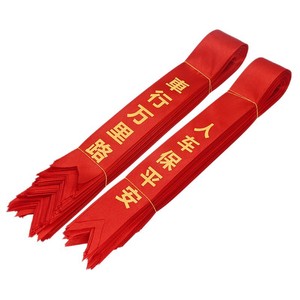 FangZHI Polyester Ribbon Red Printed Satin Car Delivery Decorative 4S Store Banner Single Face BH-238 - Product Image 5