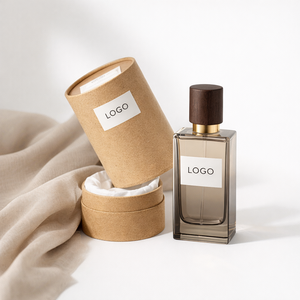 Boîte à parfum personnalisée, tube en papier cylindrique, laminage mat, emballage de luxe pour parfums, vente au détail, logo personnalisé, vente en gros - Product Image 2