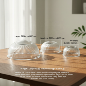 Abat-jour de plafond en <span class=keywords><strong>verre</strong></span> soufflé à la main, moderne, étanche et anti-humidité, pour éclairage industriel et de salle de bain, design écologique - Product Image 2