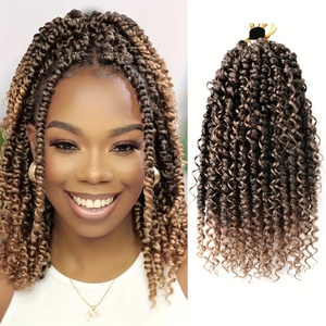 Trenzas de ganchillo pretorcidas, extensiones de cabello trenzado de pasión Bohemia esponjosas y suaves, cabello de ganchillo torcido Boho Goddess <span class=keywords><strong>Passion</strong></span> Twist - Product Image 5