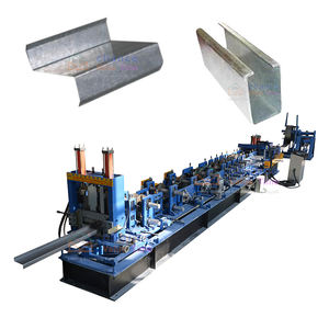 Encalado <span class=keywords><strong>Purlins</strong></span> que forma la máquina <span class=keywords><strong>C</strong></span> Z Sección Acero PLC Panel de control Máquina formadora de rollos - Product Image 3
