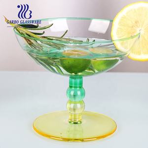 Tazón <span class=keywords><strong>de</strong></span> helado artesanal <span class=keywords><strong>de</strong></span> Color en aerosol soplado hecho a mano, batido <span class=keywords><strong>de</strong></span> cristal, vasos <span class=keywords><strong>de</strong></span> helado, taza <span class=keywords><strong>de</strong></span> yogur, plato dividido <span class=keywords><strong>de</strong></span> plátano con cristalería <span class=keywords><strong>de</strong></span> tallo - Product Image 2