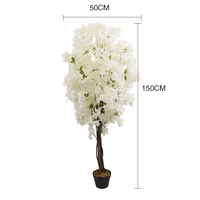 Arbre Floral Artificiel, Centre de Table de Mariage, Grand Cerisier Blanc Artificiel Idéal pour Décoration de Fête