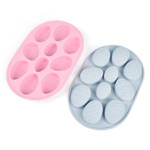 Molde de Silicona de Grado Alimenticio Personalizado para Hornear, Molde Divertido para Pastel de Huevos de Pascua, para Pudín, Patrón de Huevo DIY, Reutilizable - Product Image 4