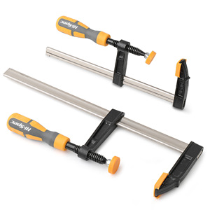 Abrazadera en F de 350 mm, herramienta de sujeción ajustable de acero para carpintería y fijación de moldes - Product Image 1