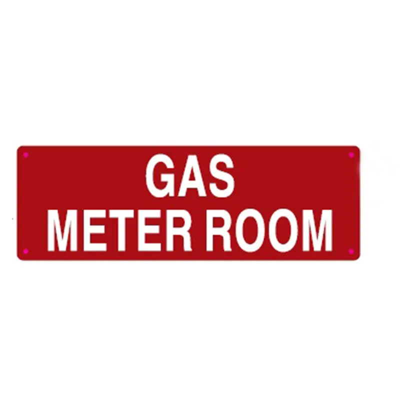 Ingrosso a basso prezzo di alta qualità per camera di Gas segno di sicurezza in metallo segno di alluminio per cortile