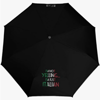 Parapluie pliant entièrement automatique de haute qualité, série à motif de drapeau italien, à baleines flexibles résistantes à la flexion, thème campagnard classique