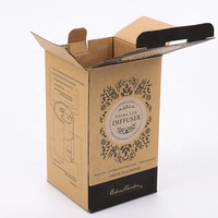 Vente flash - Boîte d'emballage pour tasse à café en carton kraft pliable à 3 couches, personnalisée, gaufrée, recyclable, légère