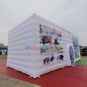 Carpa inflable tipo domo, de calidad comercial, para fiestas al aire libre, en forma de cubo blanco, en venta. - Product Image 2