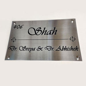 Plaque <span class=keywords><strong>de</strong></span> signalisation routière extérieure personnalisée en métal, numéros <span class=keywords><strong>de</strong></span> maison, fabrication <span class=keywords><strong>de</strong></span> tôles par sublimation, plaque métallique vierge - Product Image 4