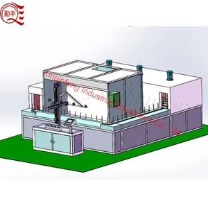 Linha de pintura UV para frascos de perfume, garrafa de plástico, máquina de revestimento metálico, linha automática de pintura em spray