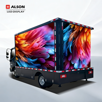 Panneau publicitaire LED mobile ALSON pour camions, écran LED mural extérieur étanche de haute qualité P4 sans soudure pour camions de roadshow