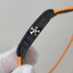 Premium Mechanical <b>Watch</b> 67-02 Carbon Fiber <b>Watch</b>, Automatic Mechanical Movement, Nylon Buckle, Ultra-<b>Thin</b> Case - Product Image 2