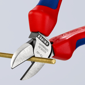 Knipex Cisailles latérales 1/2 po de largeur de mâchoire, pointe lisse, qualité industrielle, acier au chrome vanadium, fabriqué en Allemagne, modèle 70-140 - Product Image 1