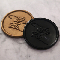 Prix de gros Sceau de cire de couleur personnalisée Vente directe d'usine Taille et design personnalisés Logo pour faire-part de mariage