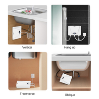 Ducha eléctrica instantánea integrada, termo ELCB de 220v para baño y cocina