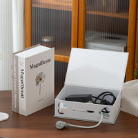 Boîte de rangement magnétique AHMH au design moderne, en forme de livre, pour dissimuler les câbles, décorative et mobile, pour la maison et le bureau