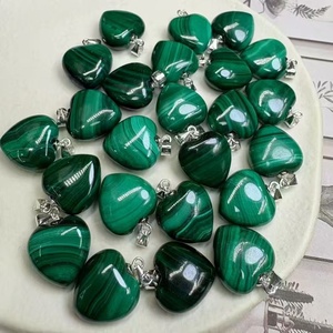 Pierres de guérison spirituelle, malachite naturelle, pendentif en argent sterling 925 en forme de cœur, <span class=keywords><strong>pour</strong></span> lutter contre <span class=keywords><strong>le</strong></span> <span class=keywords><strong>stress</strong></span> <span class=keywords><strong>et</strong></span> <span class=keywords><strong>l</strong></span>'<span class=keywords><strong>anxiété</strong></span> - Product Image 6