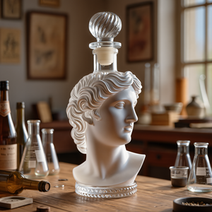 Bouteille en verre personnalisée de luxe de 500 ml, transparente, pour <span class=keywords><strong>tequila</strong></span>, Bordeaux et boissons énergisantes, forme spéciale - Product Image 1