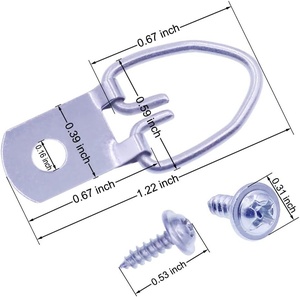 Nuovo caldo singolo doppio foro vite ad anello poroso Cross-Border in metallo foto cornice D gancio ad anello - Product Image 2