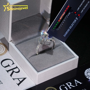 Certificación 5cts Enorme piedra principal Marquise Cut Moissanite 925 Anillos de diamantes para mujeres Pass <span class=keywords><strong>Diamond</strong></span> Tester Anillo de compromiso - Product Image 2