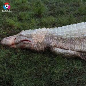 高品質のリアルなシミュレーションアニマトロニッククロコダイル等身大フォームアニマルモデルキッズ屋内遊園地ライド空港 - Product Image 2