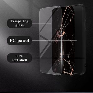 <span class=keywords><strong>Funda</strong></span> de Lujo de Cristal Templado con Efecto Mármol para <span class=keywords><strong>iPhone</strong></span> 17 16 15 14 Samsung S24, Cubierta Rígida para Todos los Modelos de Móviles, Venta al por Mayor - Product Image 5