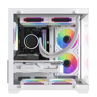 PC de Escritorio para Juegos Personalizado en Negro, Procesador I5-12400F, Tarjeta Gráfica RTX 5060 de 8GB, 8GB de RAM DDR4, SSD de 256GB, Computadora de 500W para Deportes Electrónicos