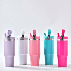 Expédition depuis l'entrepôt américain : Tasses à café isothermes personnalisées en gros de 30 oz pour l'extérieur, en acier inoxydable avec poignées de levage - Product Image 3