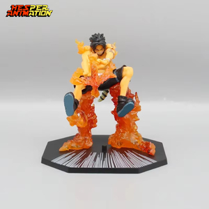Figurines de personnages d'anime en PVC HESPER, 5 styles, unisexe, Fire Ace Luffy Sanji, modèle et jouet de dessin animé inspiré de l'animation japonaise - Product Image 3