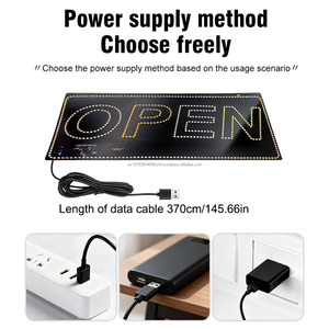 Full color open waterproof LED sign <b>board</b> billboard USB powered 1mm ultra-thin display sign decorative <b>light</b> indicator <b>light</b> 5V - Product Image 3