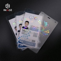 Sacs d'identité holographiques, carte d'immatriculation d'identité pour les jeux de sport, Film de poche plastifié à chaud avec hologramme frontal