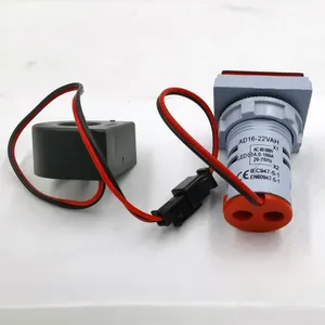 Mini voltmètre numérique 3 en 1 AC 22mm, ampèremètre Hz, courant, fréquence, lumière, voltmètre numérique Ac